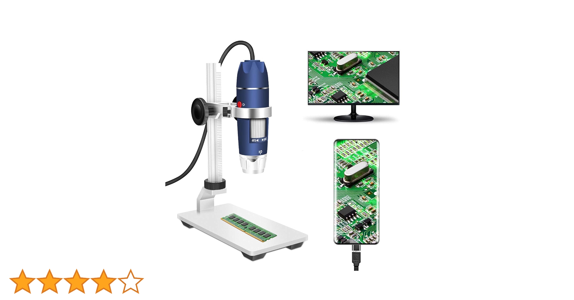 USBデジタル顕微鏡 40倍~1000倍 Amazon.co.jp: Jiusion HD 2MP USB デジタル顕微鏡 40倍から1000